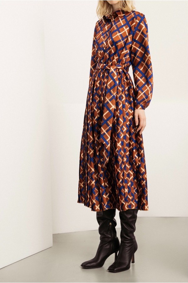 Semi-maxi Patterned Dress